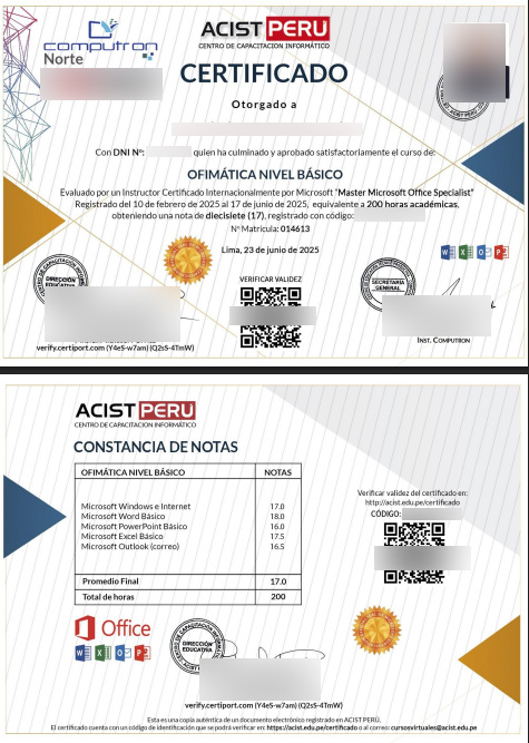 Como sacar certificado de computacion u ofimatica office basico de forma rapida